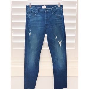 Mother Denim The Double Fray Vegabond Jeans Sz 26